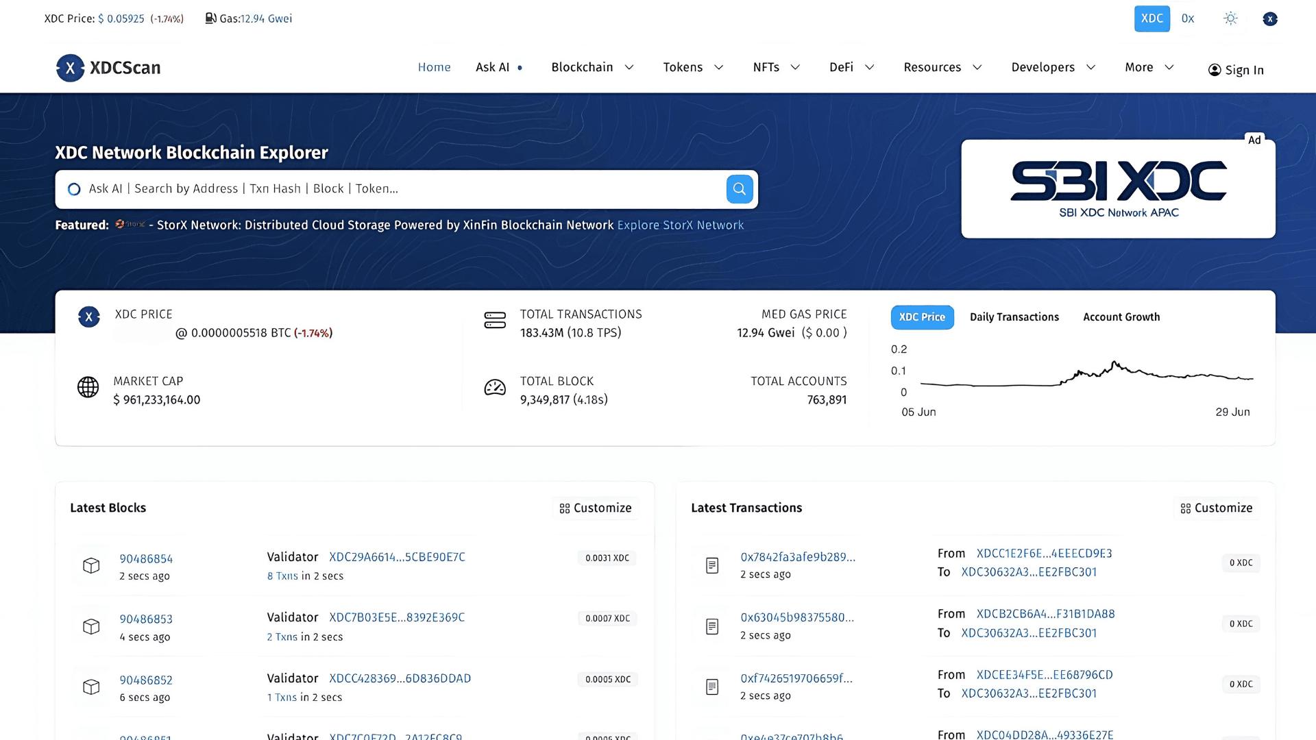 Explorer Dashboard