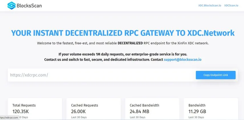 banner image for the post XDCRPC - Decentralized RPC Service for XDC Network, Welcome You to Run Nodes and Get Rewarded.