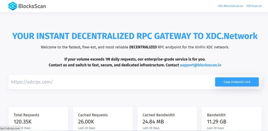 banner image for the post XDCRPC - Decentralized RPC Service for XDC Network, Welcome You to Run Nodes and Get Rewarded.