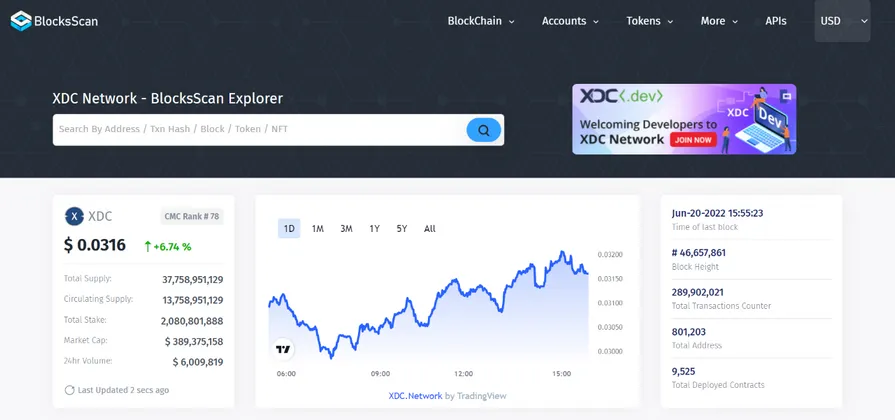 banner image for the post List of Upgrades on BlocksScan Explorer in this Q2 as Per Community’s Request.