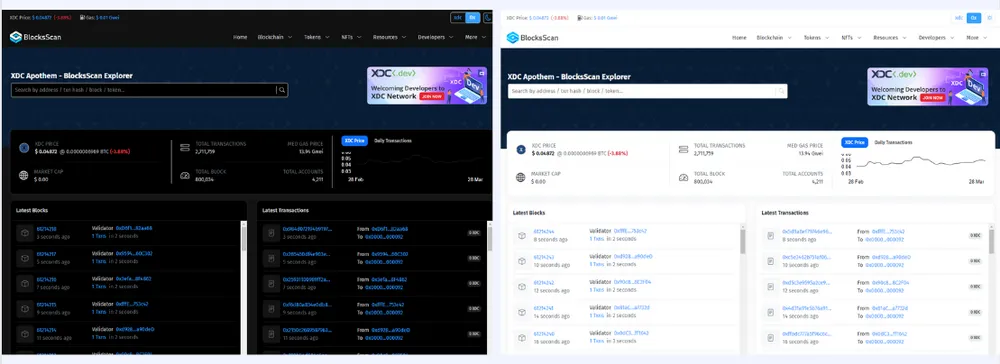 banner image for the post [Informative] BlocksScan Explorer V2: A User-Friendly Interface for Exploring XDC Network Data