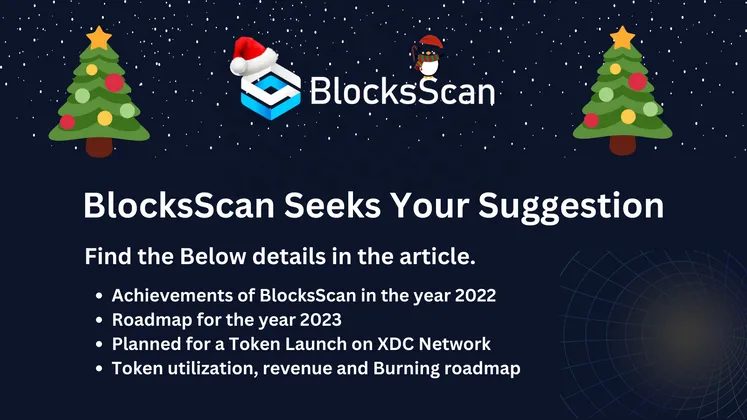 banner image for the post BlocksScan Needs Your Suggestion.