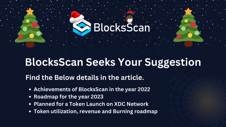 banner image for the post BlocksScan Needs Your Suggestion.